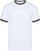 Fruit Of The Loom F159 Ringer Tee - White/Black - 3XL