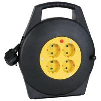 Kabelhaspel 10 meter 4 stopcontacten met randaarde