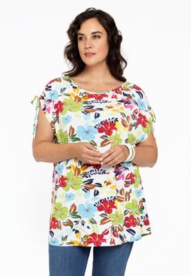 Yoek Tuniek met strikjes MAYFLOWER | Wit | Maat 50/52