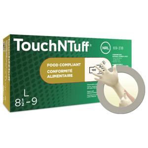 Ansell TouchNTuff 69318060 Wegwerphandschoen 100 stuk(s) Natuurlatex Maat (handschoen): XS, 5.5, 6 EN 21420:2020