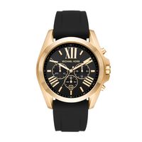 Horlogeband Michael Kors MK8578 Silicoon Zwart 24mm