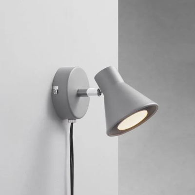 Wandlamp grijs Nordlux &apos;Eik&apos; leeslamp met stekker modern GU10 110mm