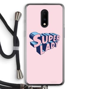 Superlady: OnePlus 7 Transparant Hoesje met koord