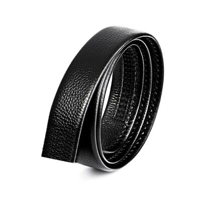 Mannen casual lederen riem tailleband lengte: 130cm (zwart)