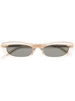 Saint Laurent Eyewear lunettes de soleil SL557 à monture ovale - Tons neutres - thumbnail