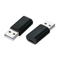 Value 12.99.2995 tussenstuk voor kabels USB Type-A USB Type-C Zwart - thumbnail