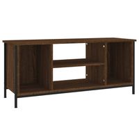 vidaXL Tv-meubel 102x35x45 cm bewerkt hout bruin eikenkleur