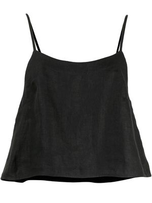 BONDI BORN caraco crop évasé - Noir