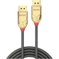 Lindy 36290 0.5m DisplayPort DisplayPort Goud, Grijs DisplayPort kabel
