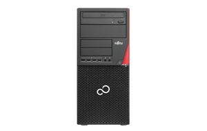 Fujitsu ESPRIMO P756/E90+ DDR4-SDRAM i3-6100 Desktop Intel® Core™ i3 4 GB 128 GB SSD Windows 7 Professional PC Zwart, Rood