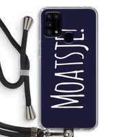 Moatsje!: Samsung Galaxy M31 Transparant Hoesje met koord
