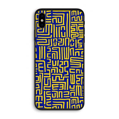 Majorelle Blue Print: iPhone XS Biologisch afbreekbaar hoesje