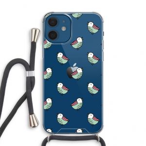 Vogeltjes: iPhone 12 mini Transparant Hoesje met koord