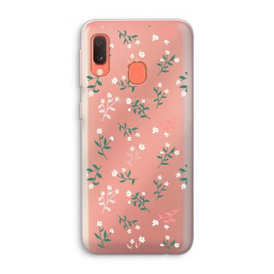 Small white flowers: Samsung Galaxy A20e Transparant Hoesje