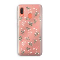 Small white flowers: Samsung Galaxy A20e Transparant Hoesje