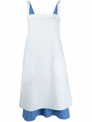 Sunnei robe-nuisette à design superposé - Bleu