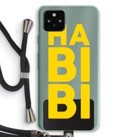 Habibi Majorelle : Pixel 5a 5G Transparant Hoesje met koord