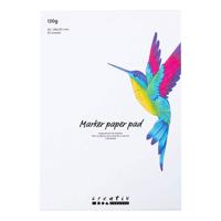 Creativ Company Papierblok voor stiften, a5, vel 148x210 mm, 120 gr, wit, 30 vel/ 1 doos