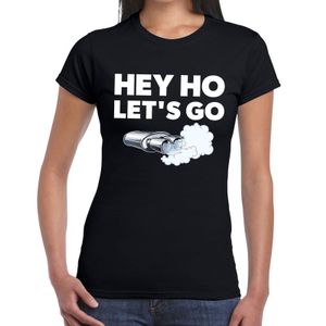 Hey ho lets go t-shirt zwart voor dames 2XL  -