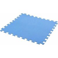 9x stuks Foam puzzelmat zwembadtegels/fitnesstegels blauw 50 x 50 cm   -