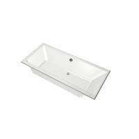 Xenz Kristal Ligbad - 170x75x48 - afvoer Midden - acryl - wit 6985-01