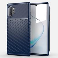 Voor Galaxy Note 10 plus Thunderbolt shock proof TPU softcase (donkerblauw)