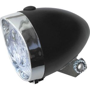 Lynx Retro basic koplamp batterij led matzwart