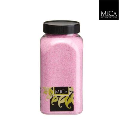 Zand roze fles 1 kilogram - Mica decorations