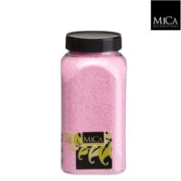 Zand roze fles 1 kilogram - Mica decorations