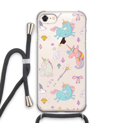 Fantasiewereld: iPhone 7 Transparant Hoesje met koord