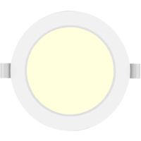 LED Downlight Pro - Aigi Trinko - Inbouw Rond 9W - Warm Wit 3000K - Mat Wit - Kunststof - Ø145mm