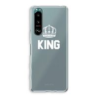 King zwart: Sony Xperia 5 III Transparant Hoesje