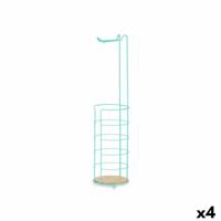 Toiletrolhouder Munt Metaal Bamboe 16,5 x 63,5 x 16,5 cm (4 Stuks)