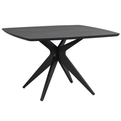 Leen Bakker - Eettafel Suzanne Vierkant - 120x120 Cm - MDF - Zwart