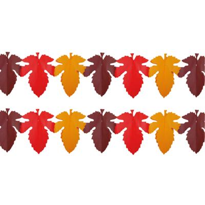 Slinger Herfstbladeren - 2x - 300 cm - papier - mix kleuren - herfst thema
