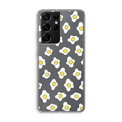 Spiegeleitjes: Samsung Galaxy S21 Ultra Transparant Hoesje