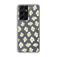 Spiegeleitjes: Samsung Galaxy S21 Ultra Transparant Hoesje