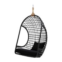 Rivièra Maison Hangstoel Classic Wicker - Zwart