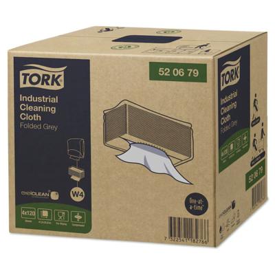 Tork Industrial 520679 gevouwen reinigingsdoek Grijs W4 - 120 vellen