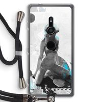 I will not feel a thing: Sony Xperia XZ2 Transparant Hoesje met koord