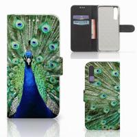 Huawei P20 Pro | Telefoonhoesje | Met pasjeshouder | Pauw