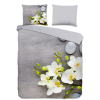 Dekbedovertrek Sri Natuur & Bloemen 140x200 Cm Pure - Dekbed-Discounter.nl