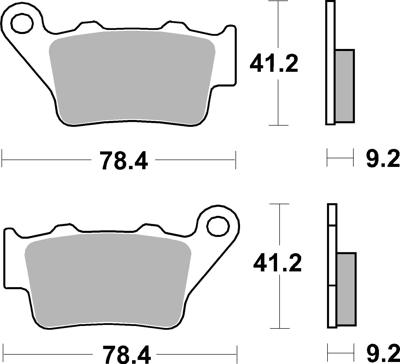 BREMBO Remblokken, voor de moto, Off Road Gesinterd Metaal 07BB02SD