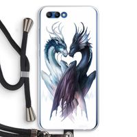 Yin Yang Dragons: Honor 10 Transparant Hoesje met koord