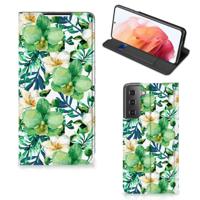 Samsung Galaxy S21 Smart Cover Orchidee Groen