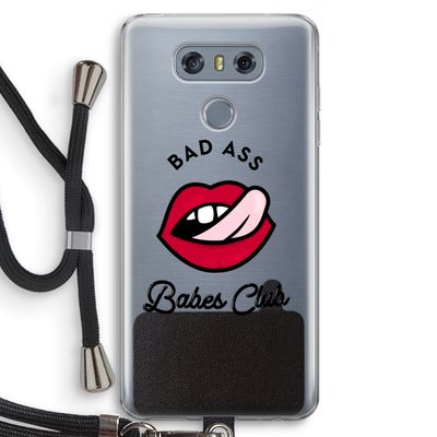 Badass Babes Club: LG G6 Transparant Hoesje met koord