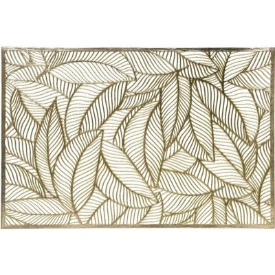 Decoris Tafel placemats - gouden bladeren - 30 x 45 cm - diner - ontbijt - kerst