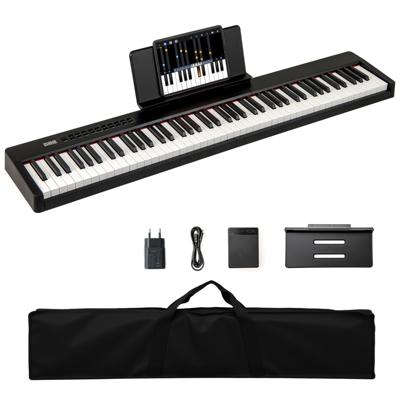 88 Toetsen Digitale Piano Draagbaar Volledige Formaat Elektronische Keyboard Zwart