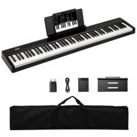 88 Toetsen Digitale Piano Draagbaar Volledige Formaat Elektronische Keyboard Zwart