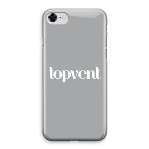 Topvent Grijs Wit: iPhone 8 Transparant Hoesje